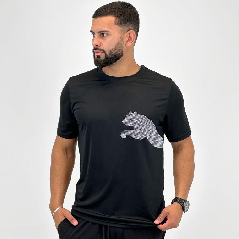Camiseta PUMA  Tad BIG LOGO Tee -  Black