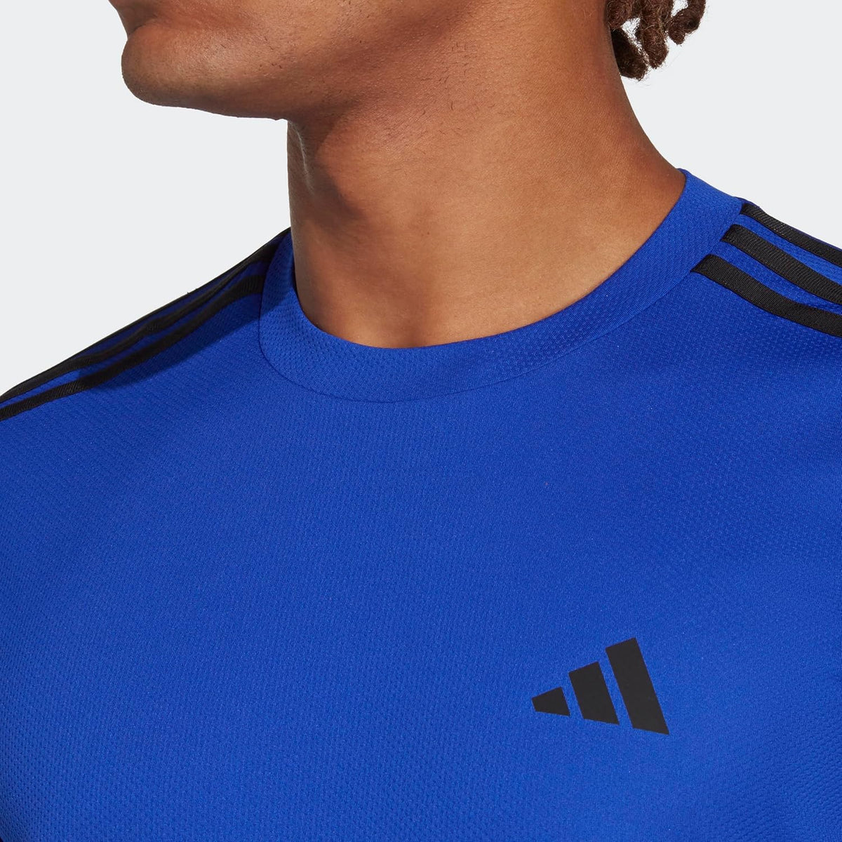 Camiseta Adidas Essentials 3 LISTRAS LUCID - BLUE