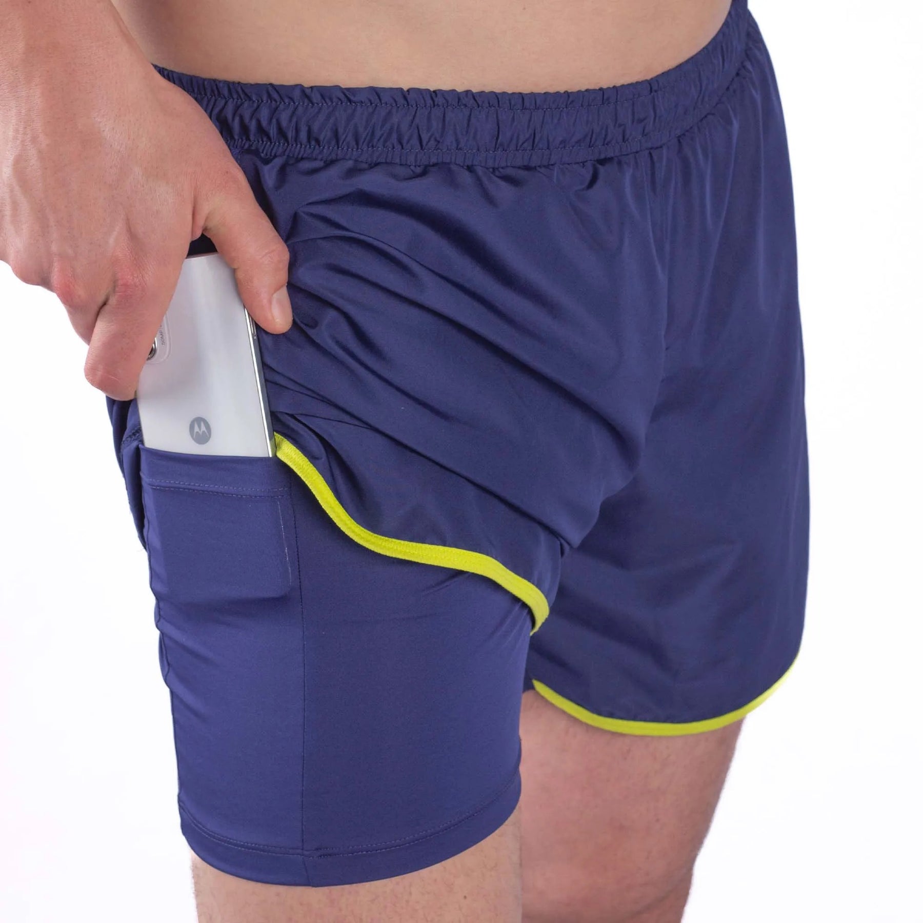 Short Poker runner com bermuda interna energize - Marinho