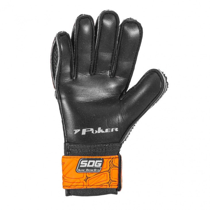 Luva Goleiro Campo Poker Champion 8 Semi Profissional 01076 Multiterreno - Laranja