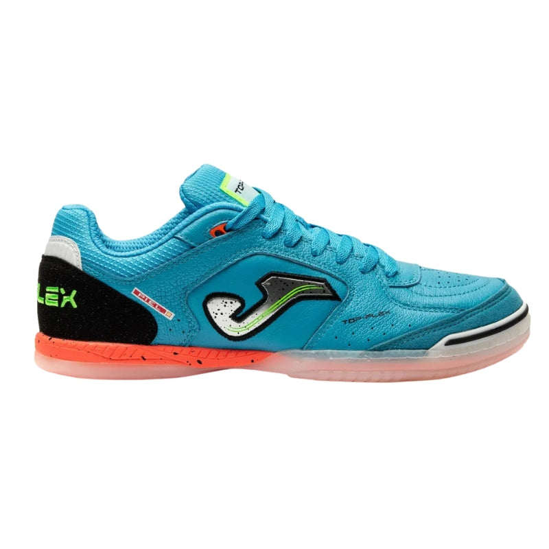 Chuteira Futsal Joma Oficial Top Flex - AZUL TURQUESA